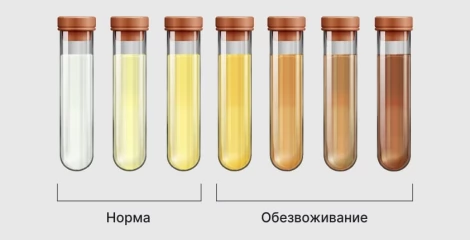 Изменение цвета мочи