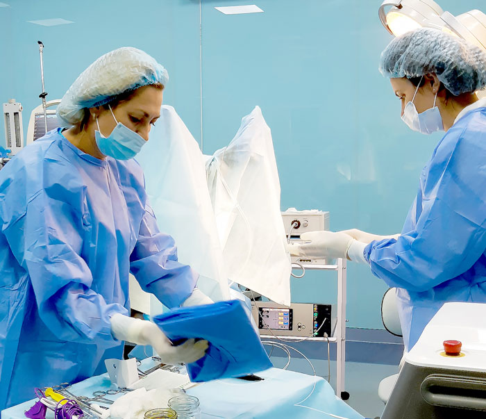 Фото. Подготовка к операции дозированная боковая сфинктеротомия анальной трещины в центре проктологии Медиленд, Киев