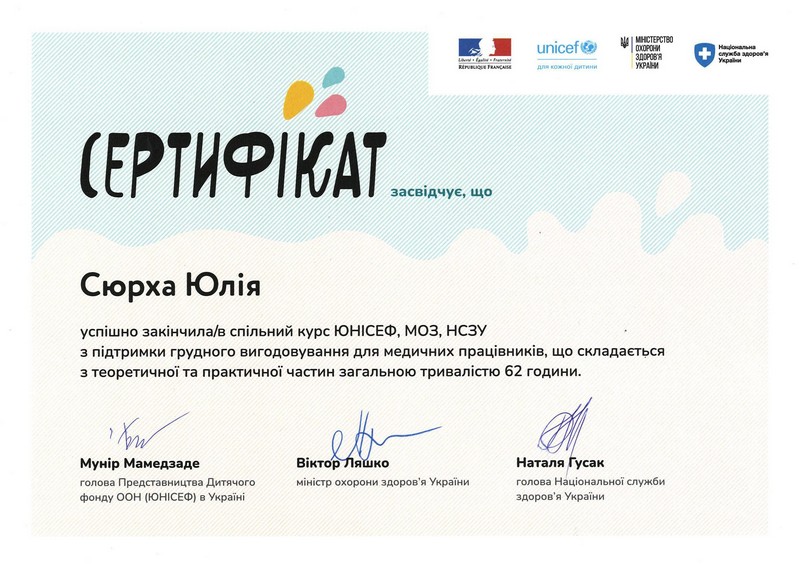 Сертификат Сюрха Ю. П.
